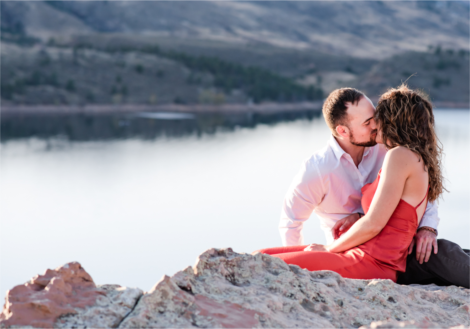 Fort Collins engagement session in the poudre canyon and Horsetooth reservoir | Fall Colorado Engagement | Britni Girard Photography | Colorado wedding photographer
