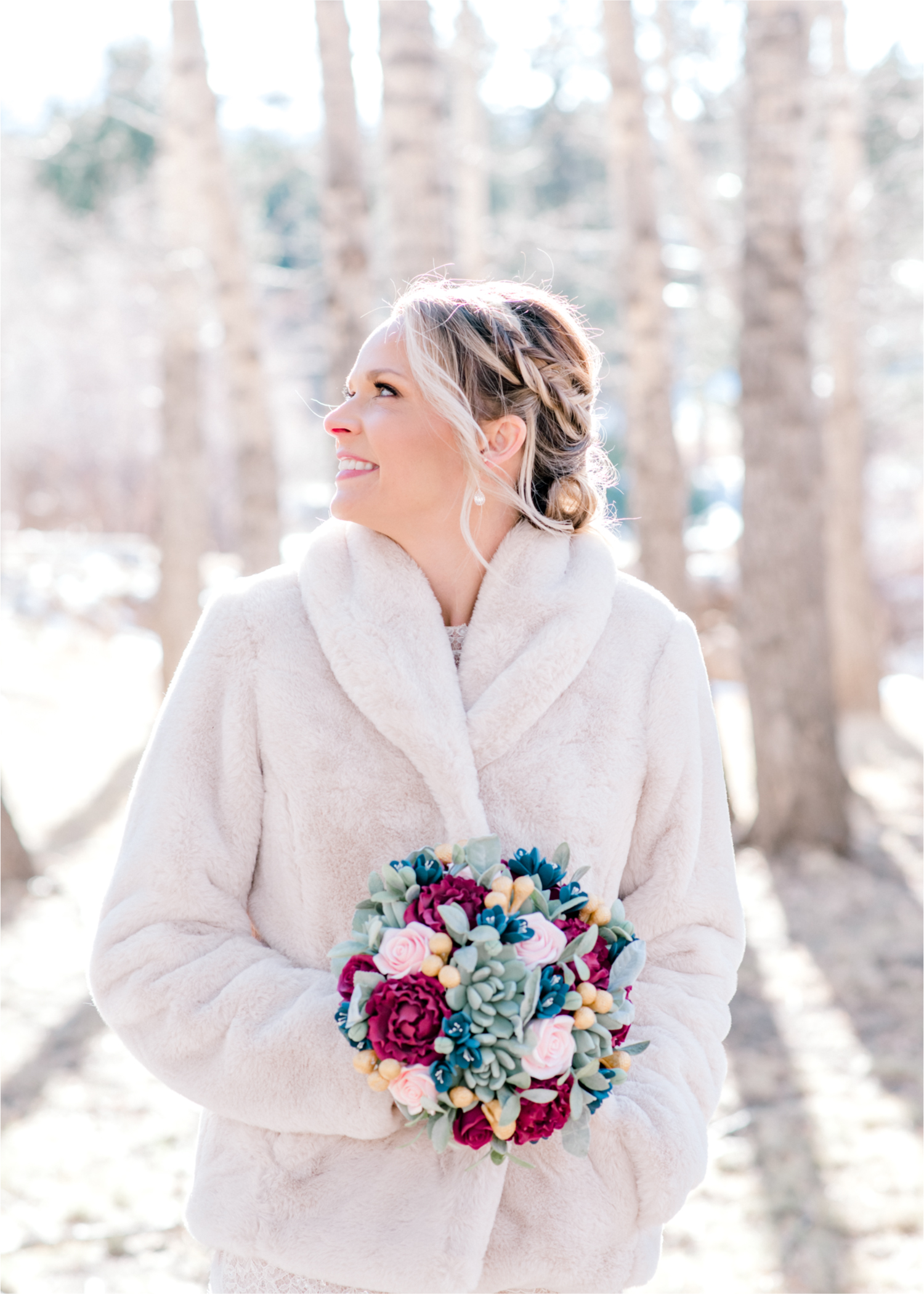 Snowy Winter Wedding in Estes Park Colorado at Black Canyon Inn | Britni Girard Photography