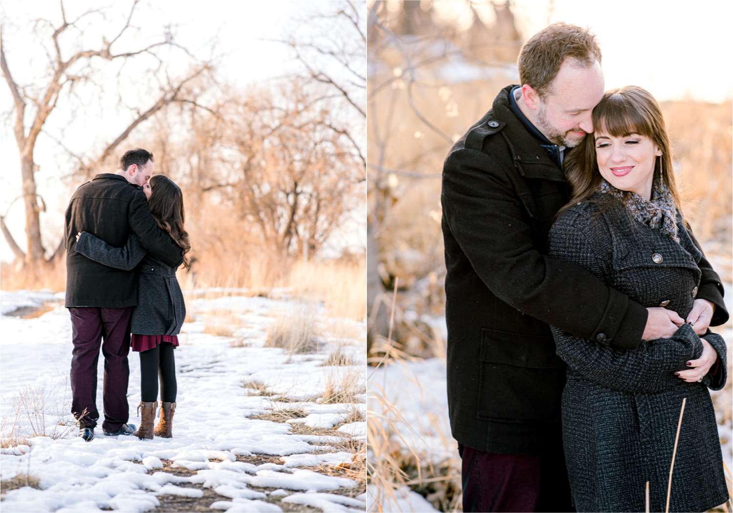 Fort Collins Colorado Snowy Winter Engagement at River Bend Prospect Ponds | Britni Girard Photography, Colorado Wedding Photographer