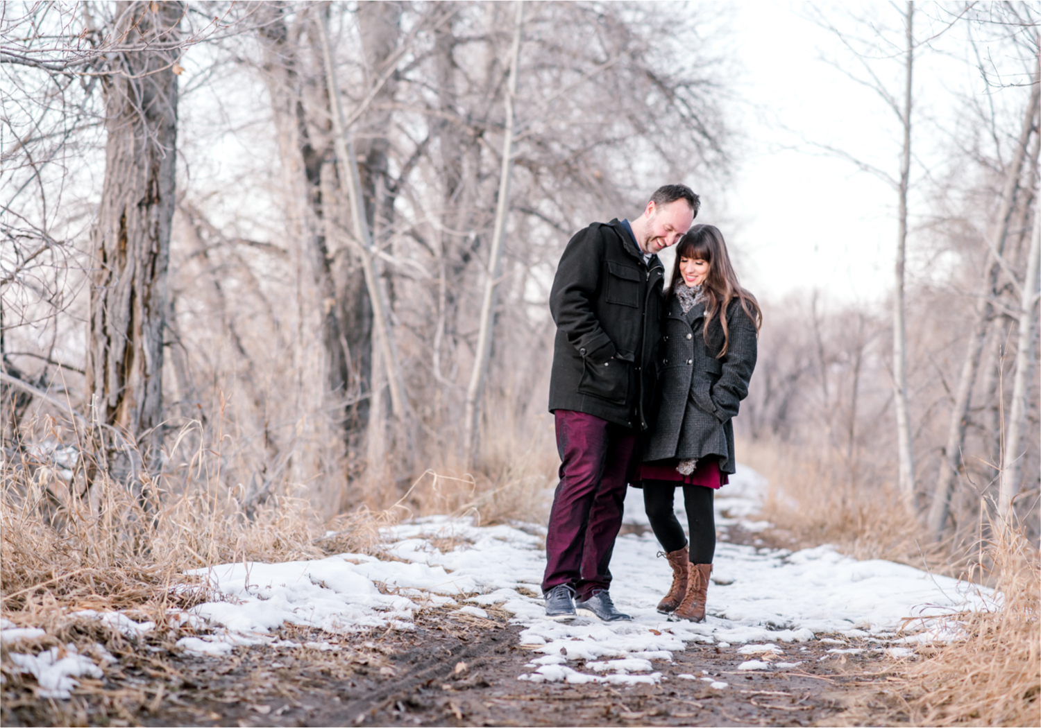 Fort Collins Colorado Snowy Winter Engagement at River Bend Prospect Ponds | Britni Girard Photography, Colorado Wedding Photographer
