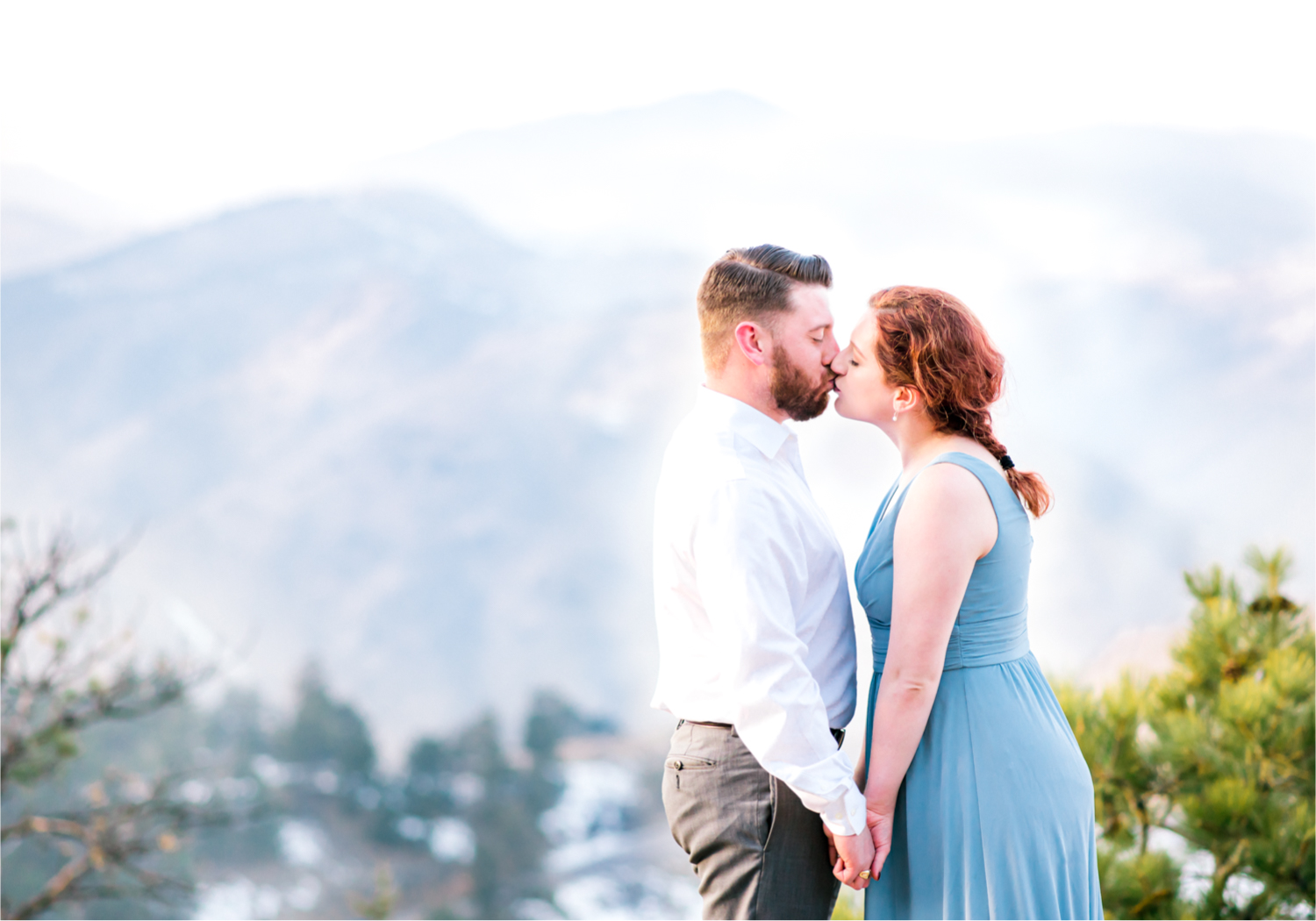 Winter Engagement on Lookout Mountain in Golden Colorado | Britni Girard Photography - Colorado Wedding Photography Team