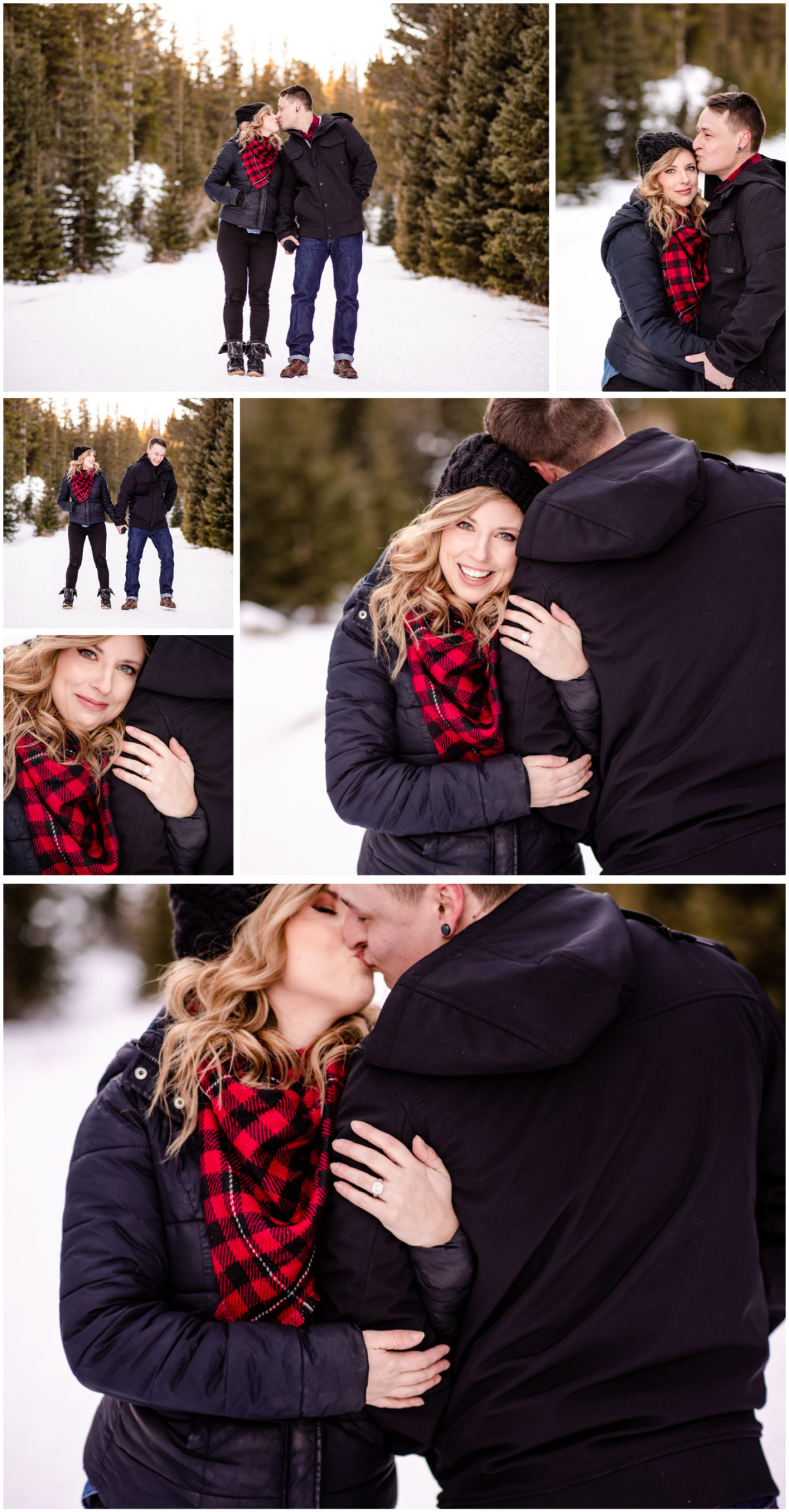 Brainard Lake Engagement | Colorado Mountains | Britni Girard Photography - Wedding and Engagement Photographers - Snowy engagement in rocky mountains