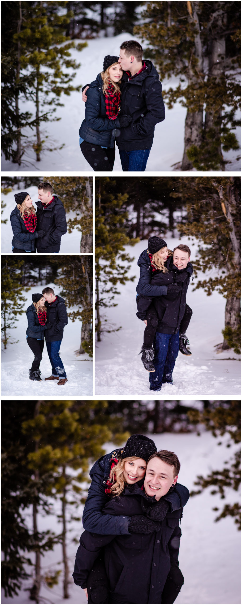 Brainard Lake Engagement | Colorado Mountains | Britni Girard Photography - Wedding and Engagement Photographers - Snowy engagement in rocky mountains