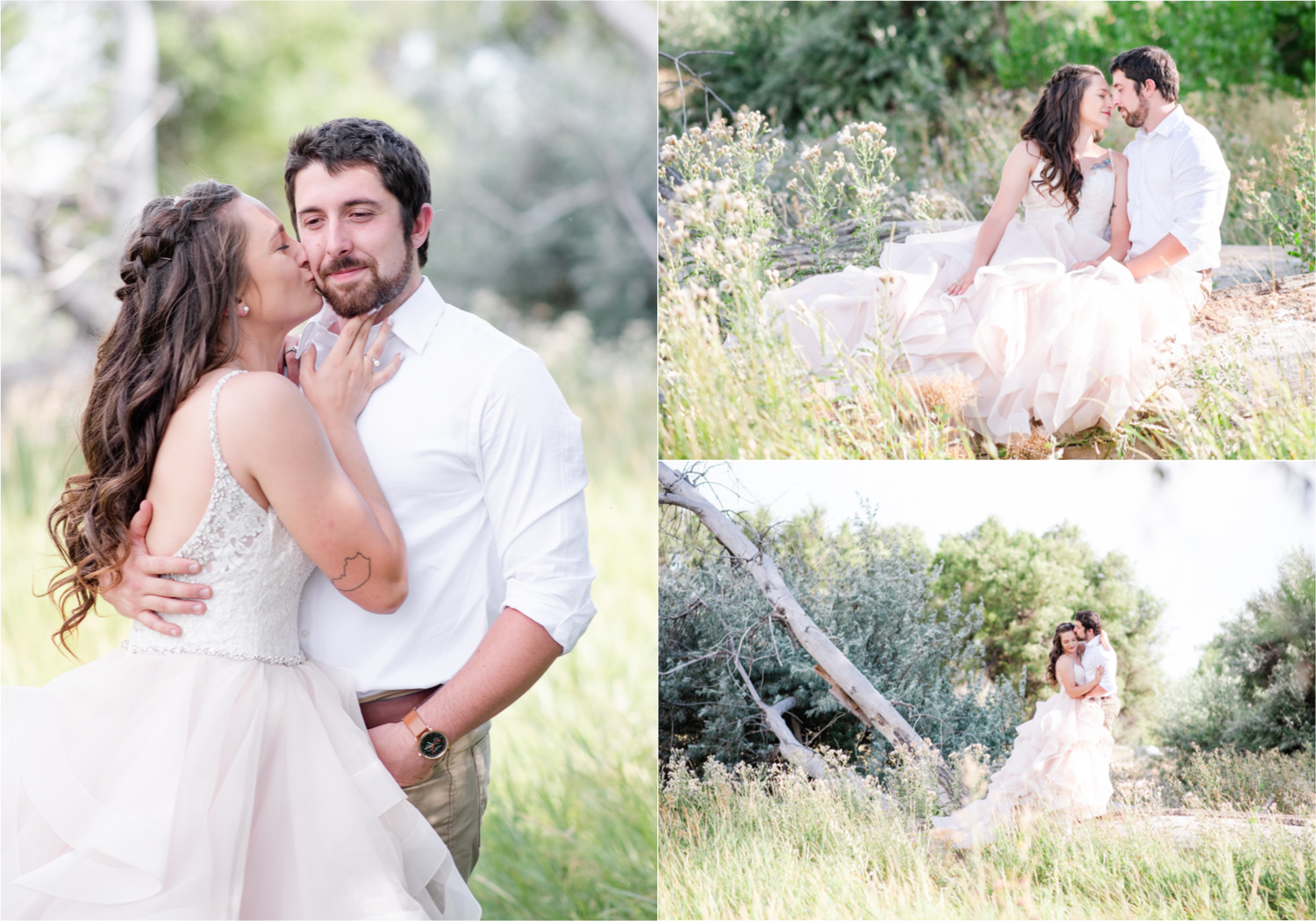 Rustic Country Glam Wedding during Summer in Northern Colorado with first look and a romantic country dance | Britni Girard Photography - Greeley, Colorado