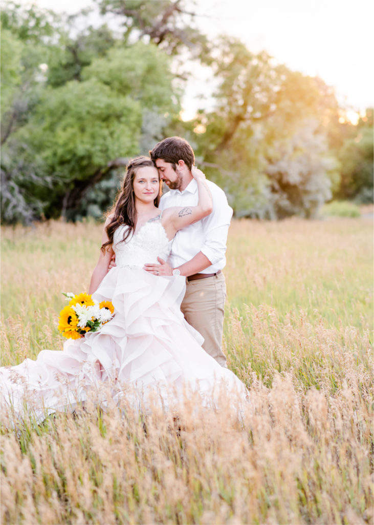 Rustic Country Glam Wedding during Summer in Northern Colorado with first look and a romantic country dance | Britni Girard Photography - Greeley, Colorado