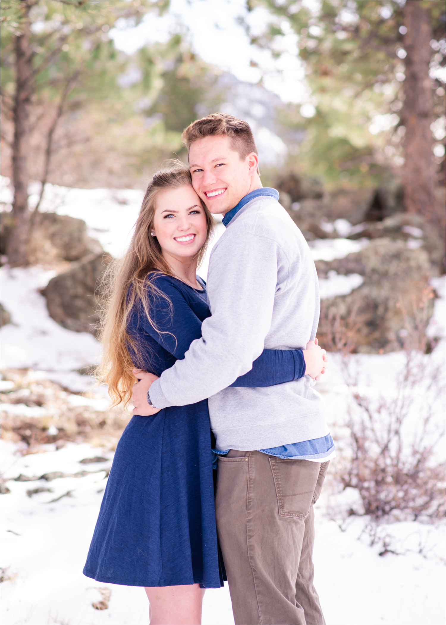 Estes Park Winter Engagement near Stanley Hotel | Britni Girard Photography Colorado Wedding Photographer | Rocky Mountain National Park