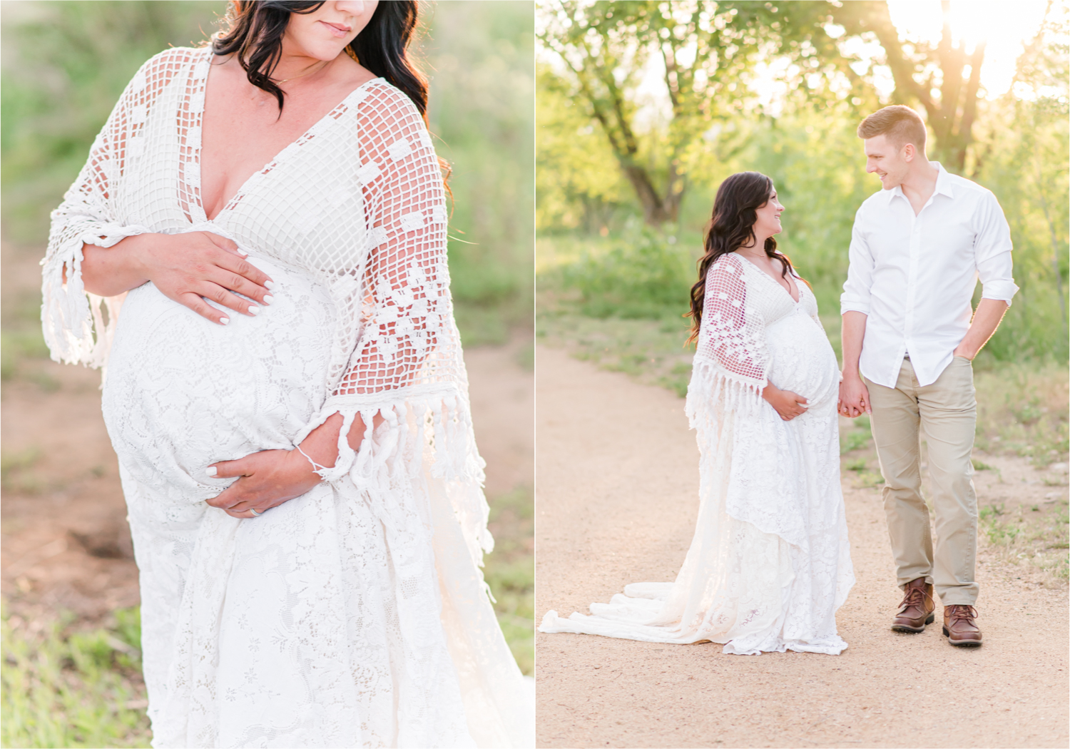 Spring Maternity Session in Loveland Colorado | Britni Girard Photography | Romantic Boho Inspired Maternity Session with Reclamation Dress at River's Edge | Colorado Wedding and Lifestyle Photographer