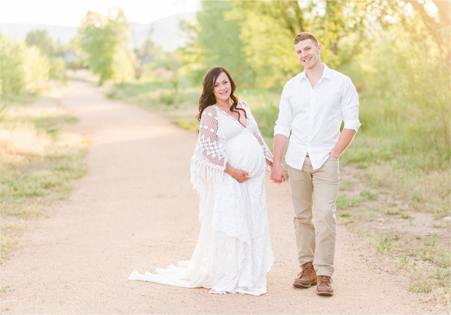Spring Maternity Session in Loveland Colorado | Britni Girard Photography | Romantic Boho Inspired Maternity Session with Reclamation Dress at River's Edge | Colorado Wedding and Lifestyle Photographer