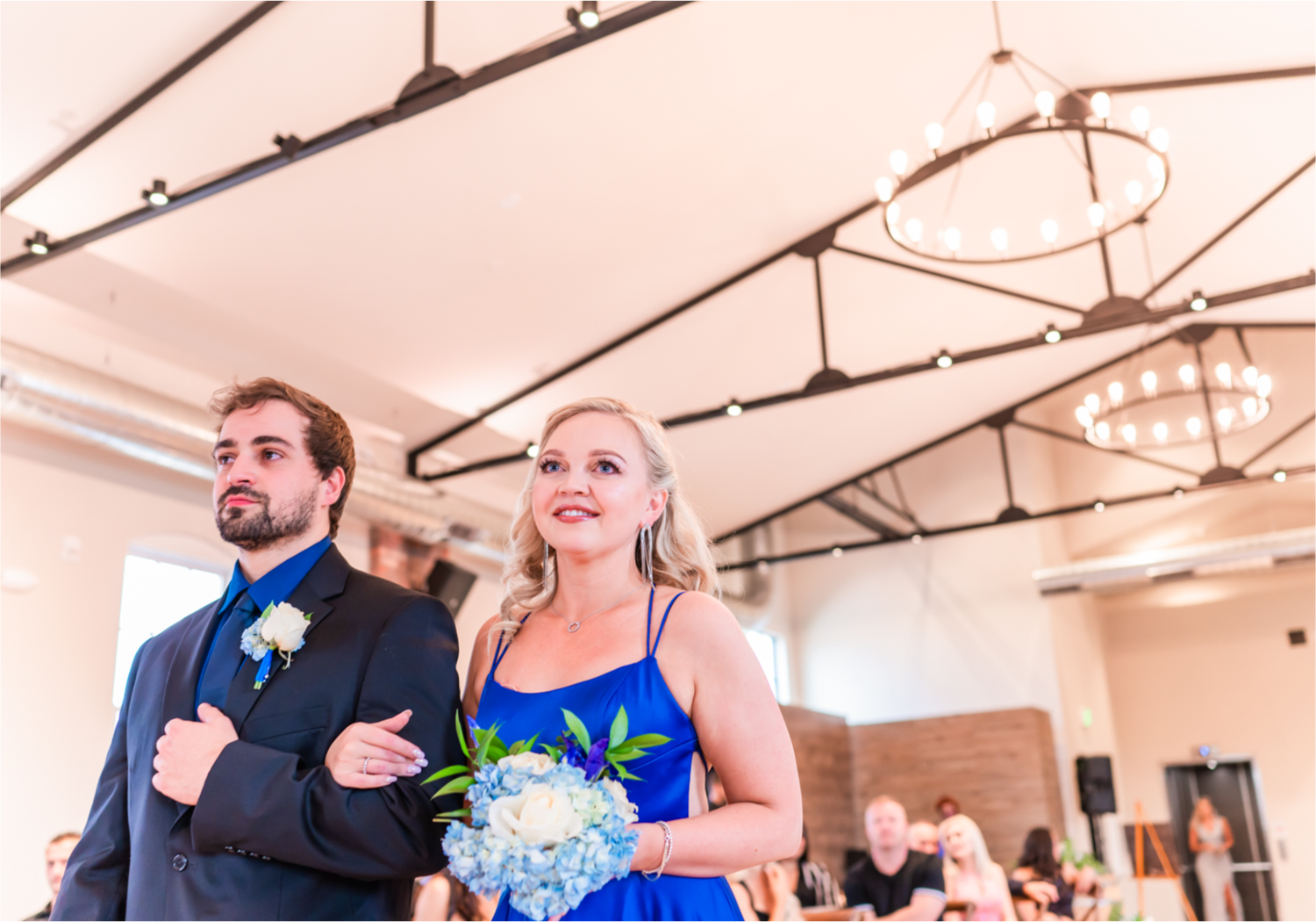 Romantic and Rustic Wedding at The Mill in Windsor | Britni Girard Photography | Colorado based wedding photography and videography team | Royal Blue and white Wedding