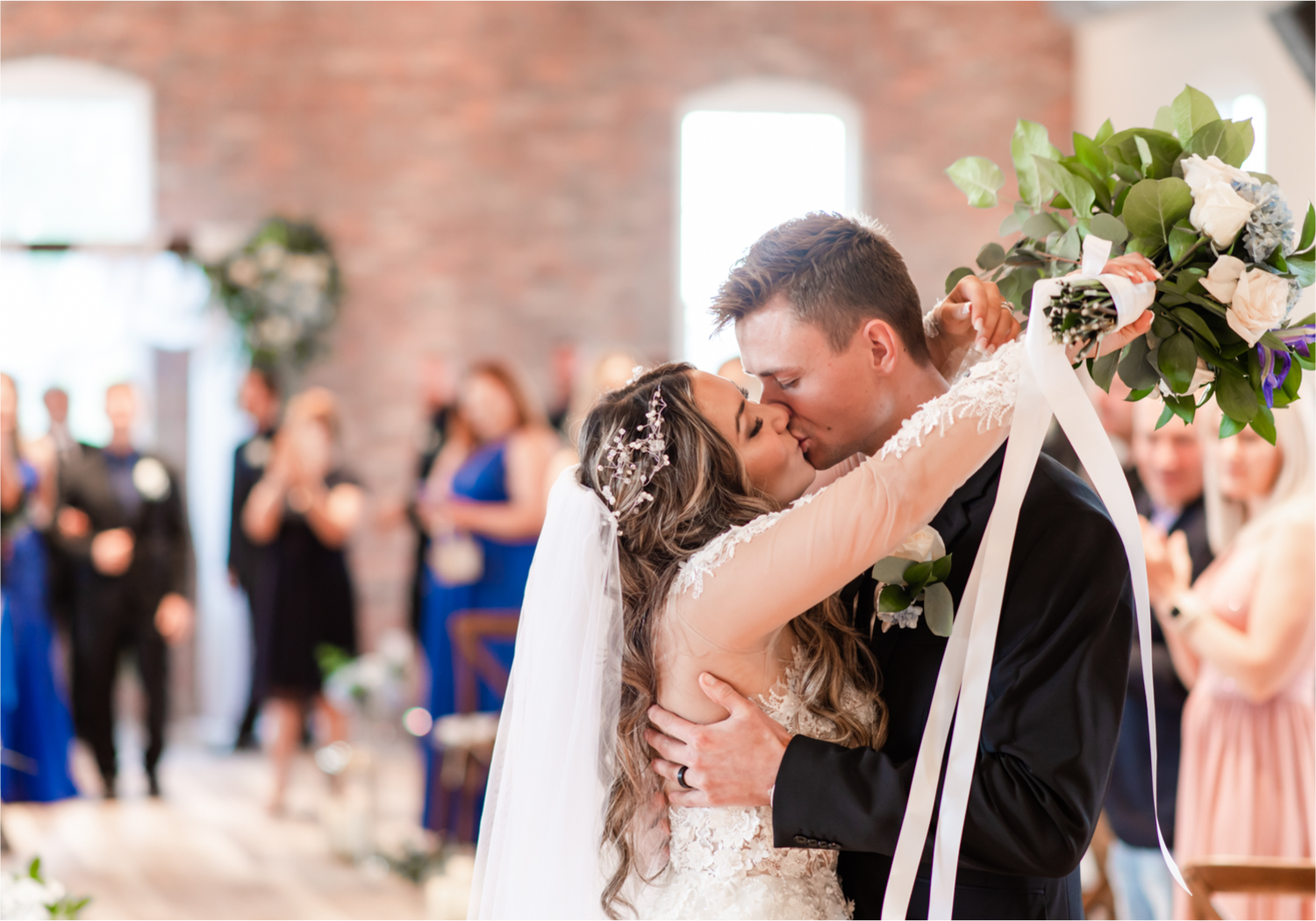 Romantic and Rustic Wedding at The Mill in Windsor | Britni Girard Photography | Colorado based wedding photography and videography team | Bride and groom just married portraits