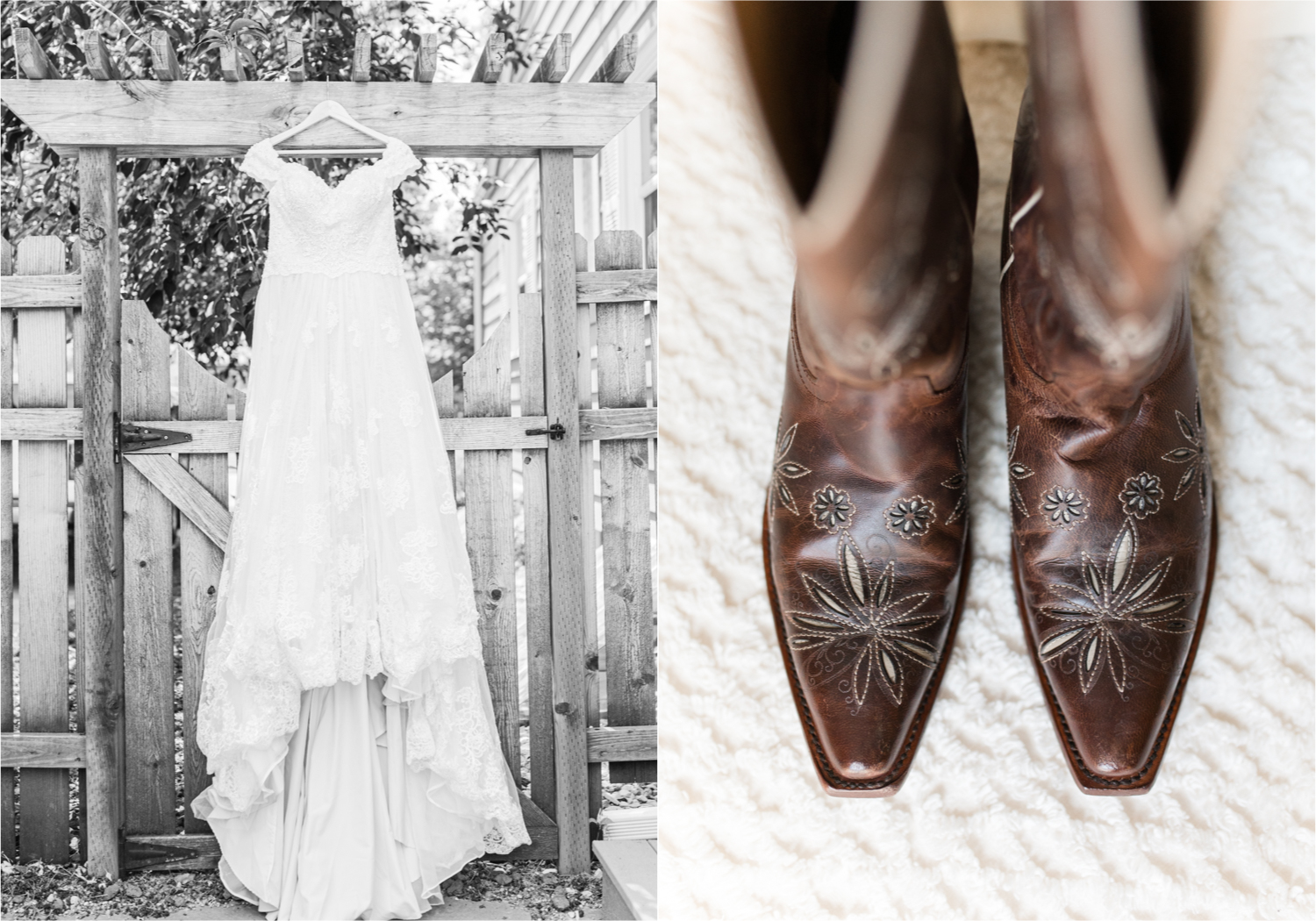Summer Ellis Ranch Wedding in Loveland Colorado | Britni Girard Photography | Wedding Photo and Video Team | Bride hair Dondi AtWow from Sola Salon in Loveland | Getting Ready at Air BnB | Brides dress and boots