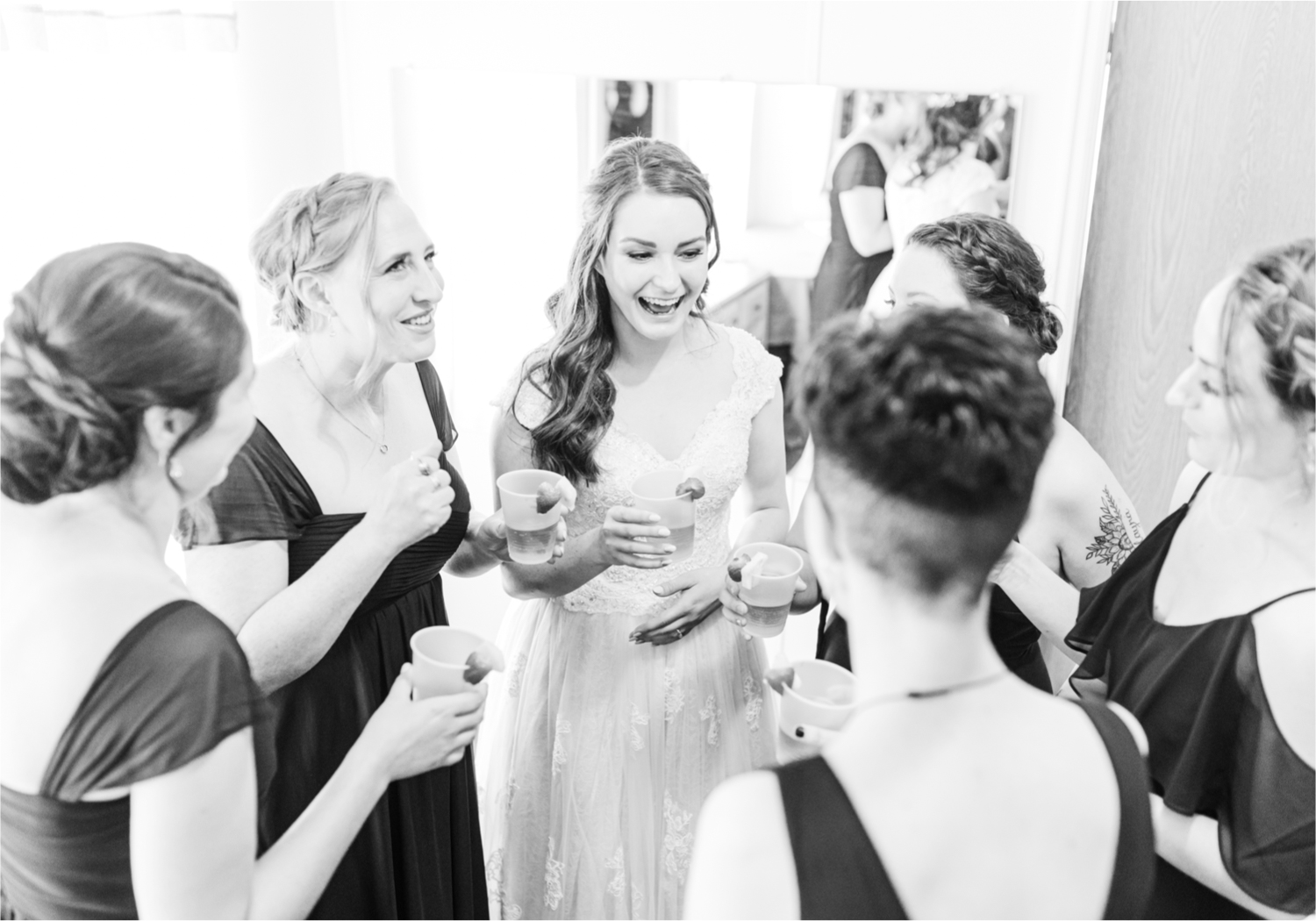 Summer Ellis Ranch Wedding in Loveland Colorado | Britni Girard Photography | Wedding Photo and Video Team | Bride hair Dondi AtWow from Sola Salon in Loveland | Bridesmaids Toast