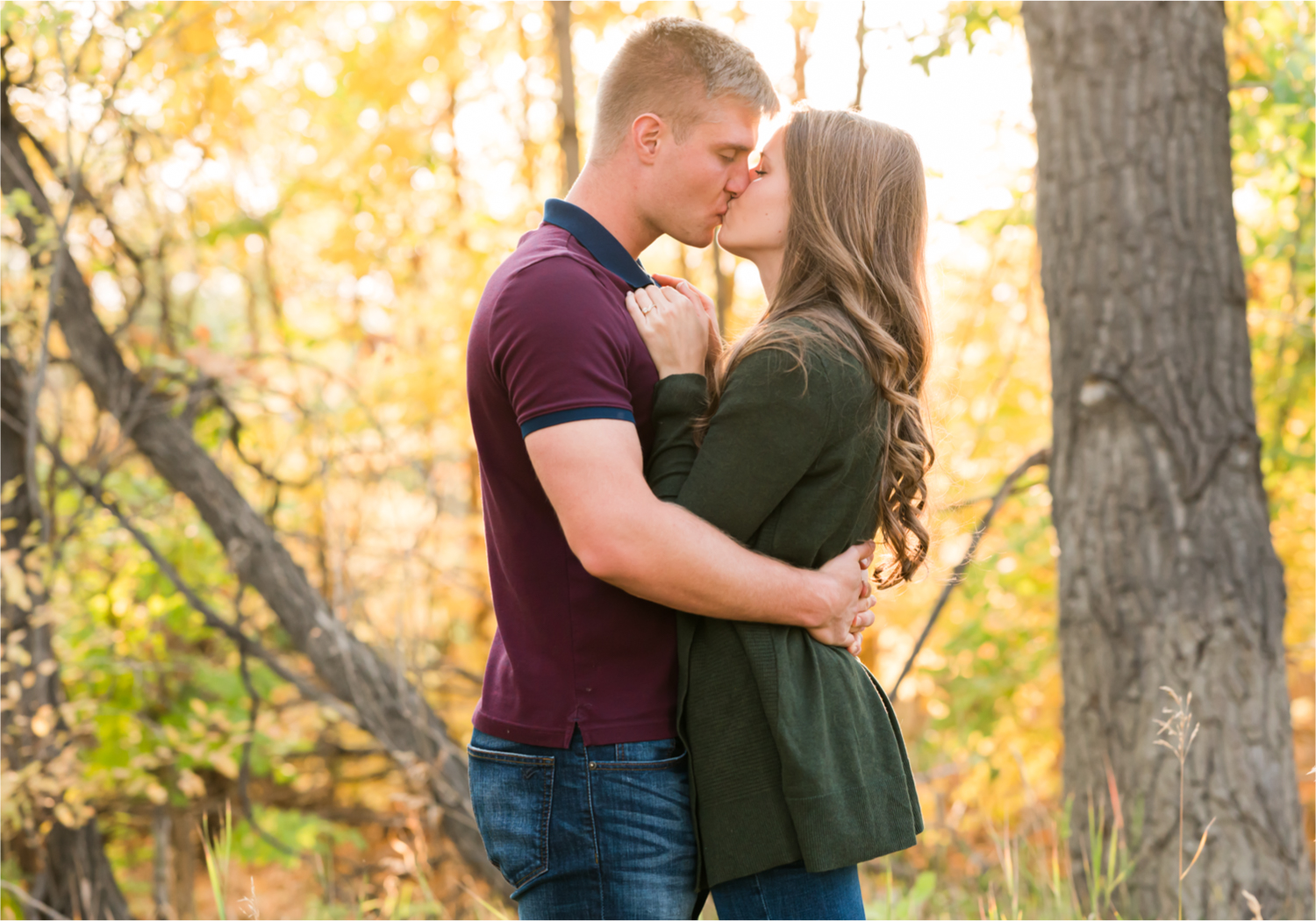 Fall Engagement in Fort Collins Colorado | Britni Girard Photography | Old Town Fort Collins Rooftop Engagement at Sunset
