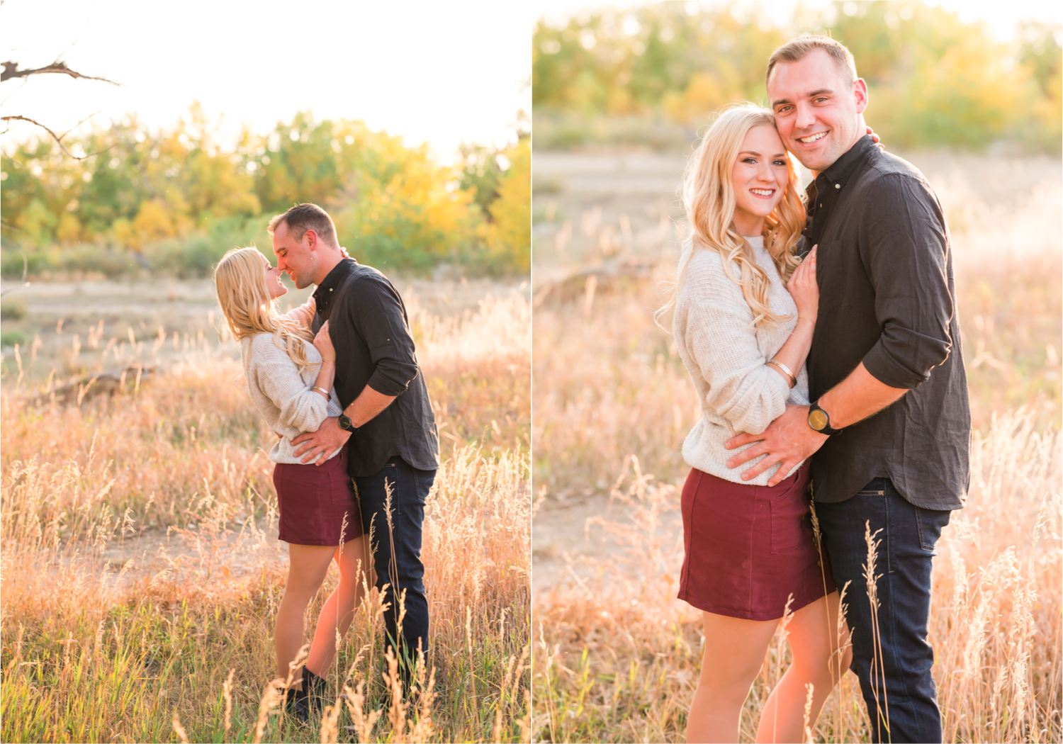 Romantic Fall Farmhouse Engagement at Jessup Farm | Britni Girard Photography | Colorado Wedding Photographer and Videography team | Rustic fences, fall leaves and barn doors in Fort Collins | Ring Shot